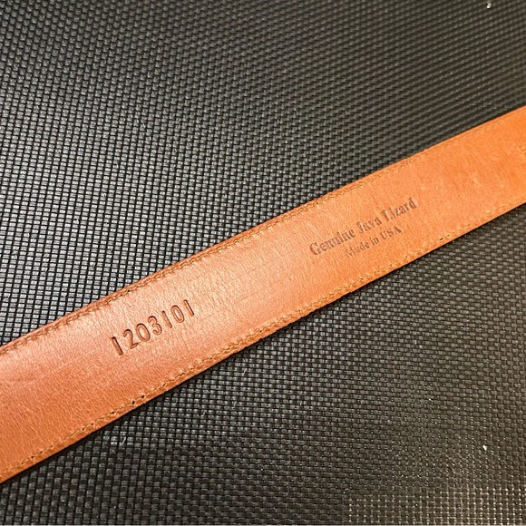 Java Lizard skin leather belt Nike Tiger Woods size 36-34 large black - Picture 13 of 16